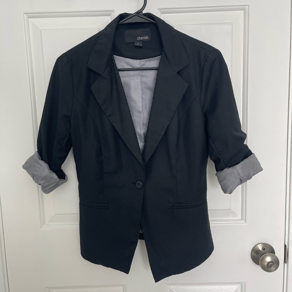 Cherish Classic Black Blazer